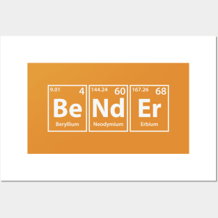 Bender (Be-Nd-Er) Periodic Elements Spelling Posters and Art